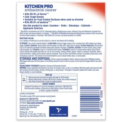 LYSOL Brand 22 oz. Spray Bottle Kitchen Pro Antibacterial Cleaner - Citrus Scent (9/Carton)