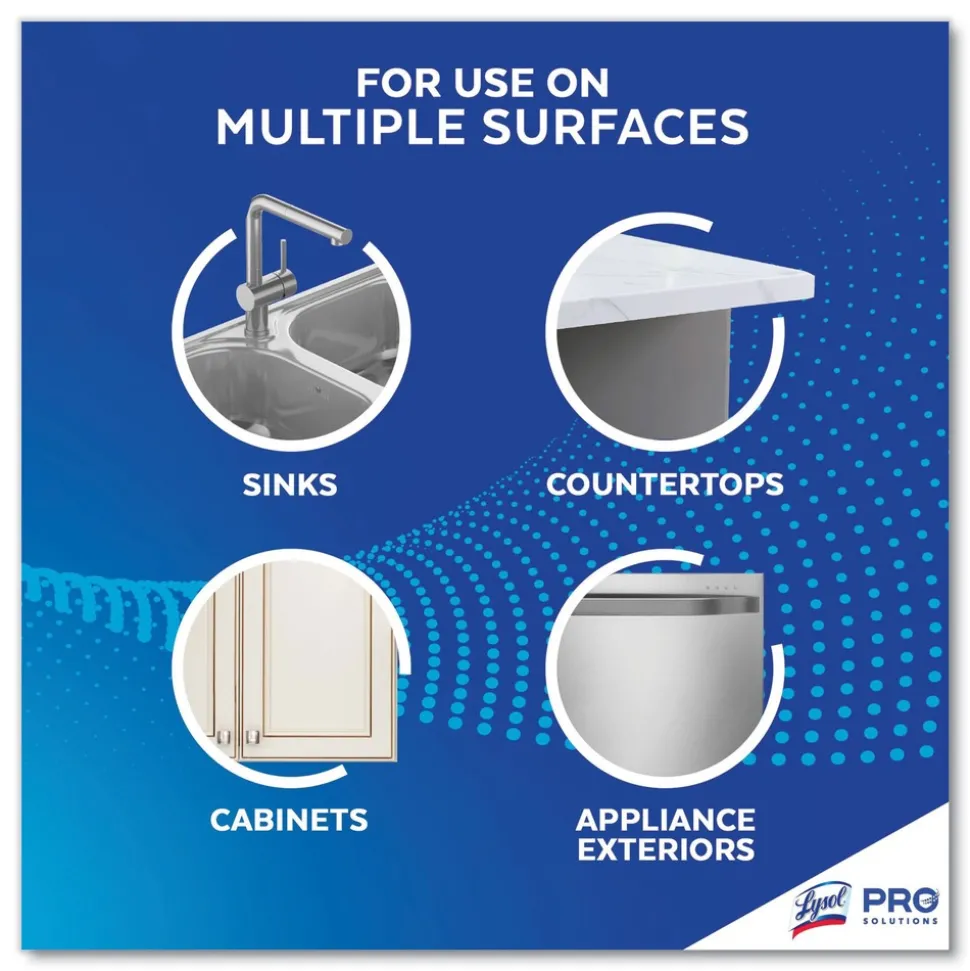 LYSOL Brand 22 oz. Spray Bottle Kitchen Pro Antibacterial Cleaner - Citrus Scent (9/Carton)