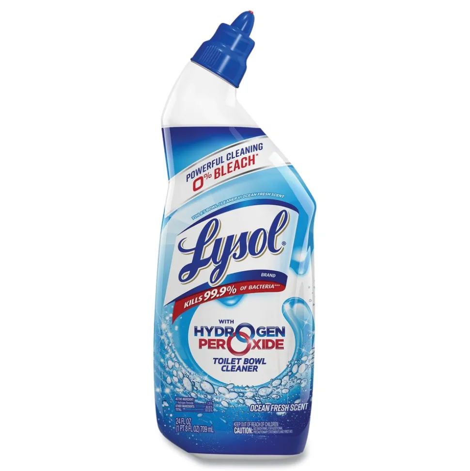 LYSOL Brand 24 oz Toilet Bowl Cleaner with Hydrogen Peroxide - Ocean Fresh Scent (9/Carton)
