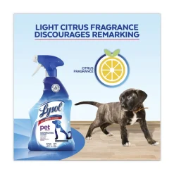 LYSOL Brand 32 oz. Trigger Bottle Pet Solutions Disinfecting Cleaner - Citrus Blossom (9/Carton)