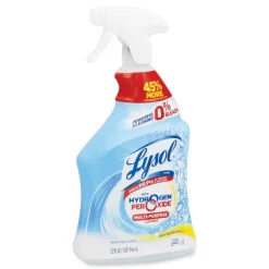 LYSOL Brand 32 oz. Trigger Spray Bottle Multi-Purpose Hydrogen Peroxide Cleaner - Citrus Sparkle Zest (9/Carton)