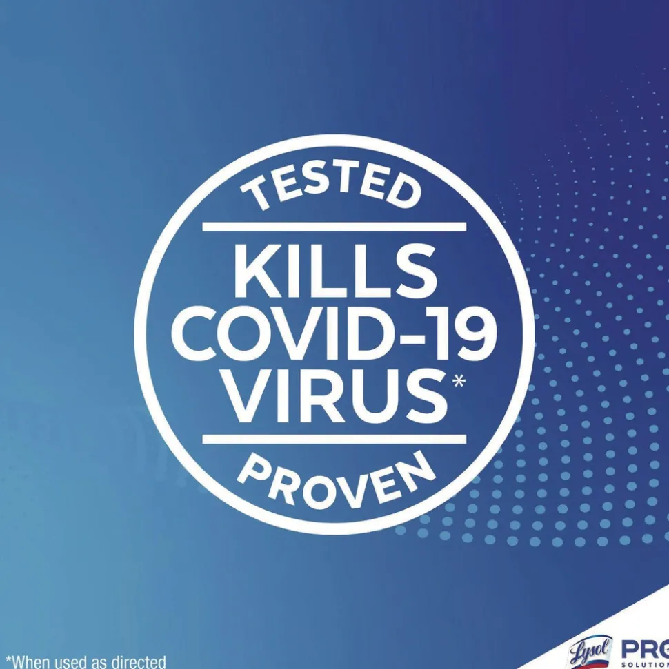 LYSOL Brand 1 Ply 7 in. x 7.25 in. Lemon and Lime Blossom Disinfecting Wipes - White (6/Carton)