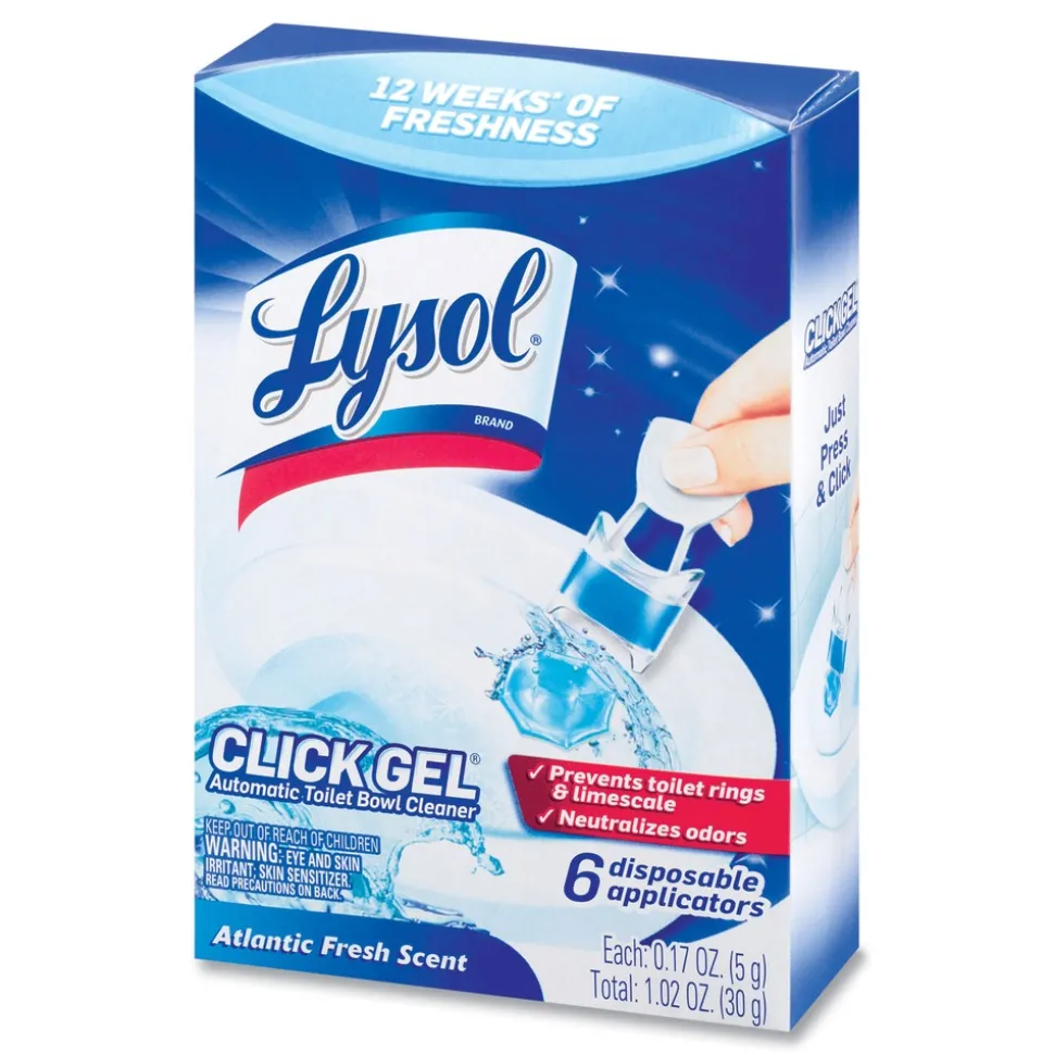 LYSOL Brand Click Gel Automatic Toilet Bowl Cleaner - Ocean Fresh (24/Carton)