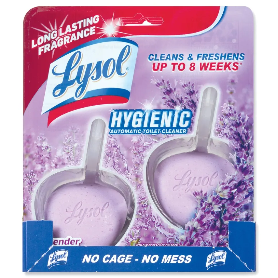 LYSOL Brand Hygienic Automatic Toilet Bowl Cleaner - Cotton Lilac (2/Pack)