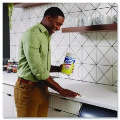 LYSOL Brand 1-Ply 7 in. x 7.25 in. Disinfecting Wipes - Lemon and Lime Blossom Scent, White (3/Carton)