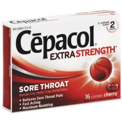 Lysol Extra Strength Sore Throat Lozenge - Cherry (384/Carton)