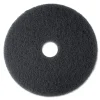 3M 7300-19 19 in. Diameter Low-Speed High Productivity Floor Pads 7300 - Black (5/Carton)