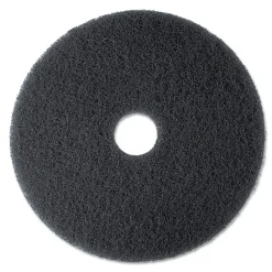 3M 7300-19 19 in. Diameter Low-Speed High Productivity Floor Pads 7300 - Black (5/Carton)