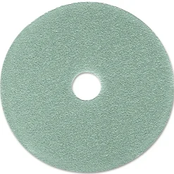 3M 3100 19 in. Diameter Ultra High-Speed Floor Burnishing Pads - Aqua (5/Carton)
