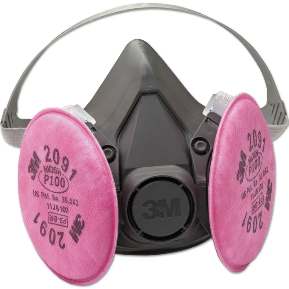 3M 6391 6000 Series Reusable Half Facepiece Respirator - Large