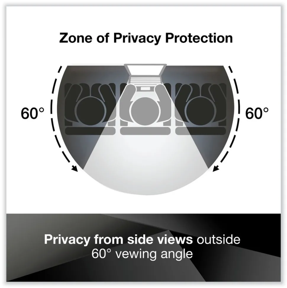 3M 16:9 Aspect Ratio Comply Magnetic Attach Privacy Filter for 23 in. Widescreen Flat Panel Monitor