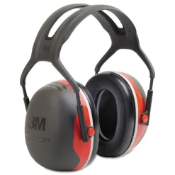 3M 28 dB NRR PELTOR Over-the-Head Earmuffs - Black/Red (10/Carton)