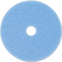 3M 20 in. Diameter 3050 Hi-Performance Burnish Pad - Sky Blue (5/Carton)