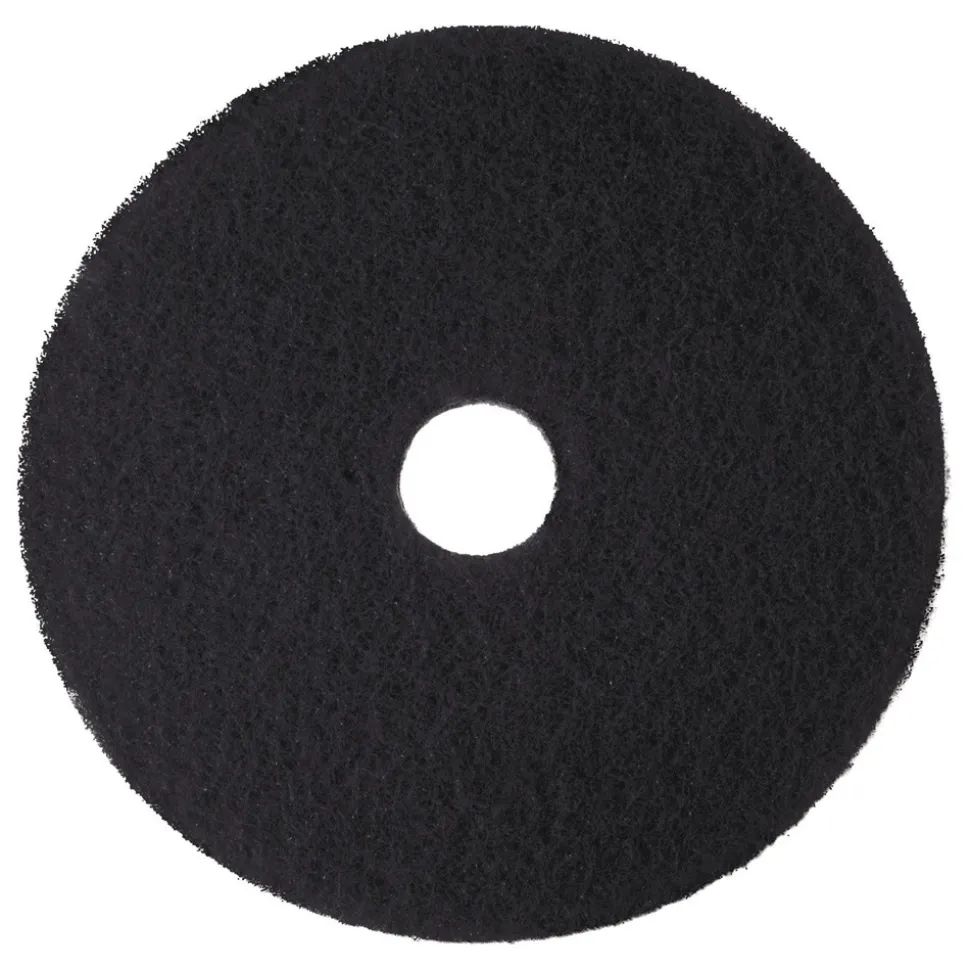 3M 18 in. Diameter Low-Speed High Productivity Floor Pads 7300 - Black (5/Carton)