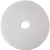 3M 27 in. Diameter Low-Speed Super Polishing Floor Pads 4100 - White (5/Carton)