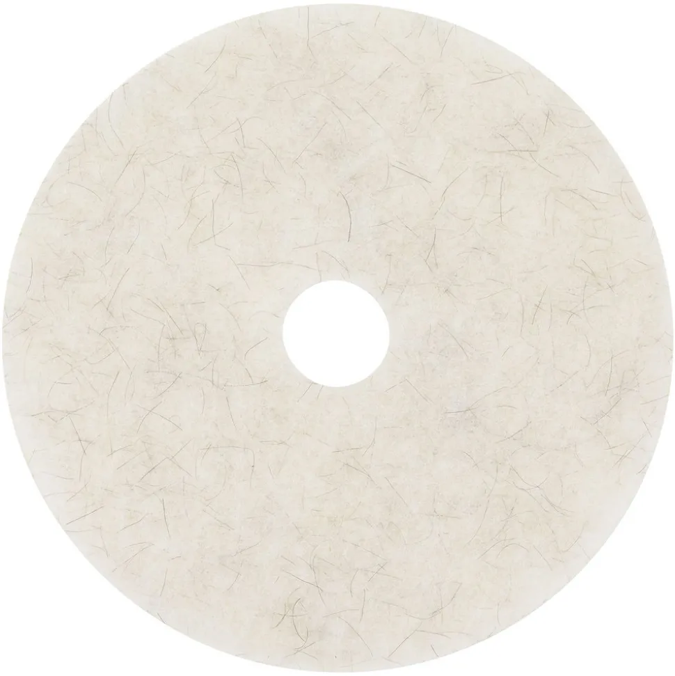 3M 20 in. Diameter Ultra High-Speed Natural Blend Floor Burnishing Pads 3300 - White (5/Carton)