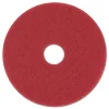 3M 20 in. Low-Speed Buffer Floor Pads - Red (5/Carton)