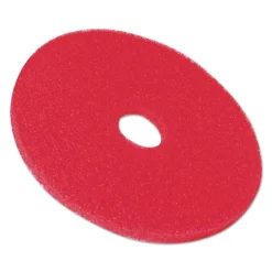 3M 20 in. Low-Speed Buffer Floor Pads - Red (5/Carton)