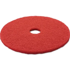 3M 20 in. Low-Speed Buffer Floor Pads - Red (5/Carton)