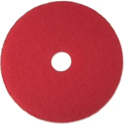 3M 14 in. Low-Speed Buffer Floor Pads - Red (5/Carton)