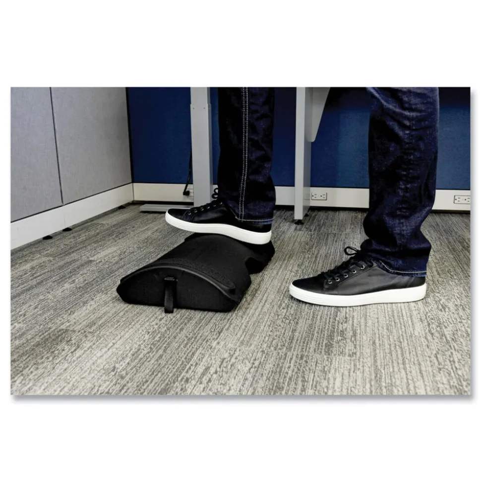 3M 19.98 in. x 11.97 in. x 4.2 in. Foot Rest for Standing Desks - Black