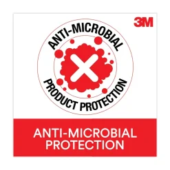 3M 19.6 in. x 10.6 in. Antimicrobial Gel Keyboard Wrist Rest Platform - Black/Gray/Silver