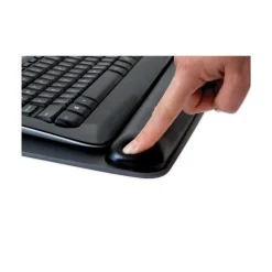 3M 19.6 in. x 10.6 in. Antimicrobial Gel Keyboard Wrist Rest Platform - Black/Gray/Silver