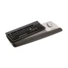 3M 25.5 in. x 10.6 in. Antimicrobial Gel Mouse Pad/Keyboard Wrist Rest Platform - Black/Silver
