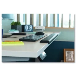 3M 30.13 in. x 3.25 in. Gel Wrist Rest for Standing Desks - Black