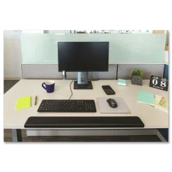 3M 30.13 in. x 3.25 in. Gel Wrist Rest for Standing Desks - Black