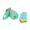3M 3 in. x 3 in. Pop-up Note Refill Cabinet Pack - Supernova Neons Collection Colors (18 Pads/Pack)