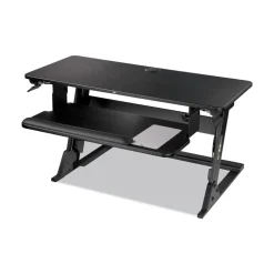 3M 35.4 in. x 22.2 in. x 6.2 in. to 20 in. Precision Standing Desk - Black
