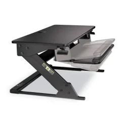 3M 35.4 in. x 22.2 in. x 6.2 in. to 20 in. Precision Standing Desk - Black