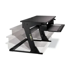 3M 35.4 in. x 22.2 in. x 6.2 in. to 20 in. Precision Standing Desk - Black
