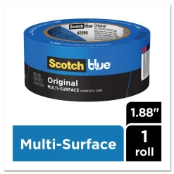 3M 2 in. x 60 yds 3 in. Core Original Multi-Surface Painter's Tape - Blue (1-Roll)