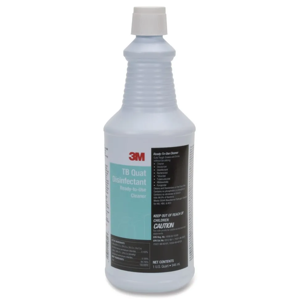 3M 12-Bottle, 2-Spray Trigger/Carton TB Quat Ready-to-Use 32 oz. Disinfectant Cleaner