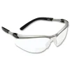 3M BX Molded-In 2.0plus Diopter Strength Safety Glasses - Silver/Black Frame, Clear Lens