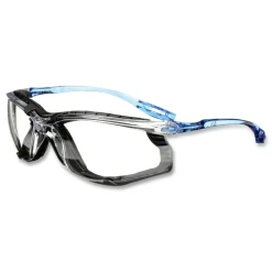 3M CCS Protective Eyewear with Foam Gasket - Blue Plastic Frame/Clear Polycarbonate Lens