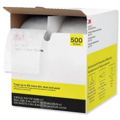 3M Easy Trap 5 in. x 125 ft. Sweep and Dust Sheets - White (2/Carton)