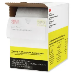 3M Easy Trap 8 in. x 125 ft. Sweep and Dust Sheets - White (1/Carton)