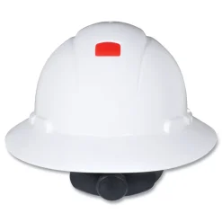 3M H-800 SecureFit H-Series 4 Point Pressure Diffusion Ratchet Suspension Hard Hats with UV Indicator - White