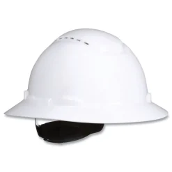 3M H-800 SecureFit H-Series 4-Point Pressure Diffusion Ratchet Suspension Vented Hat with UV Indicator - White