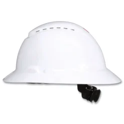 3M H-800 SecureFit H-Series 4-Point Pressure Diffusion Ratchet Suspension Vented Hat with UV Indicator - White
