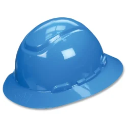 3M H-800 SecureFit H-Series 4-Point Pressure Diffusion Ratchet Suspension Hard Hats with UV Indicator - Blue