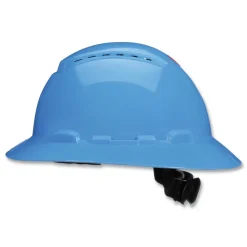 3M H-800 SecureFit H-Series 4-Point Pressure Diffusion Ratchet Suspension Vented Hat with UV Indicator - Blue