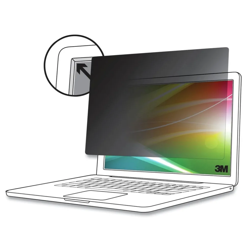 3M 2-IN-1 Bright Screen Privacy Filter for 13.6 in.
