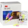 3M No-Touch 29 dB NRR Corded Push-to-Fit Single-Use Earplugs - Purple/Yellow (100/Box)