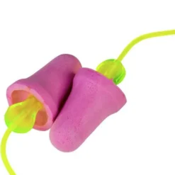 3M No-Touch 29 dB NRR Corded Push-to-Fit Single-Use Earplugs - Purple/Yellow (100/Box)