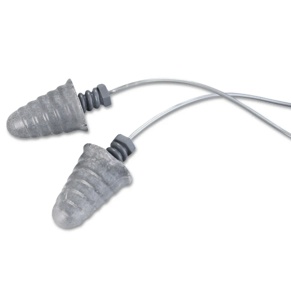 3M P1301 32 dB NRR E-A-R Skull Screws Corded Earplugs - Gray (120/Box)