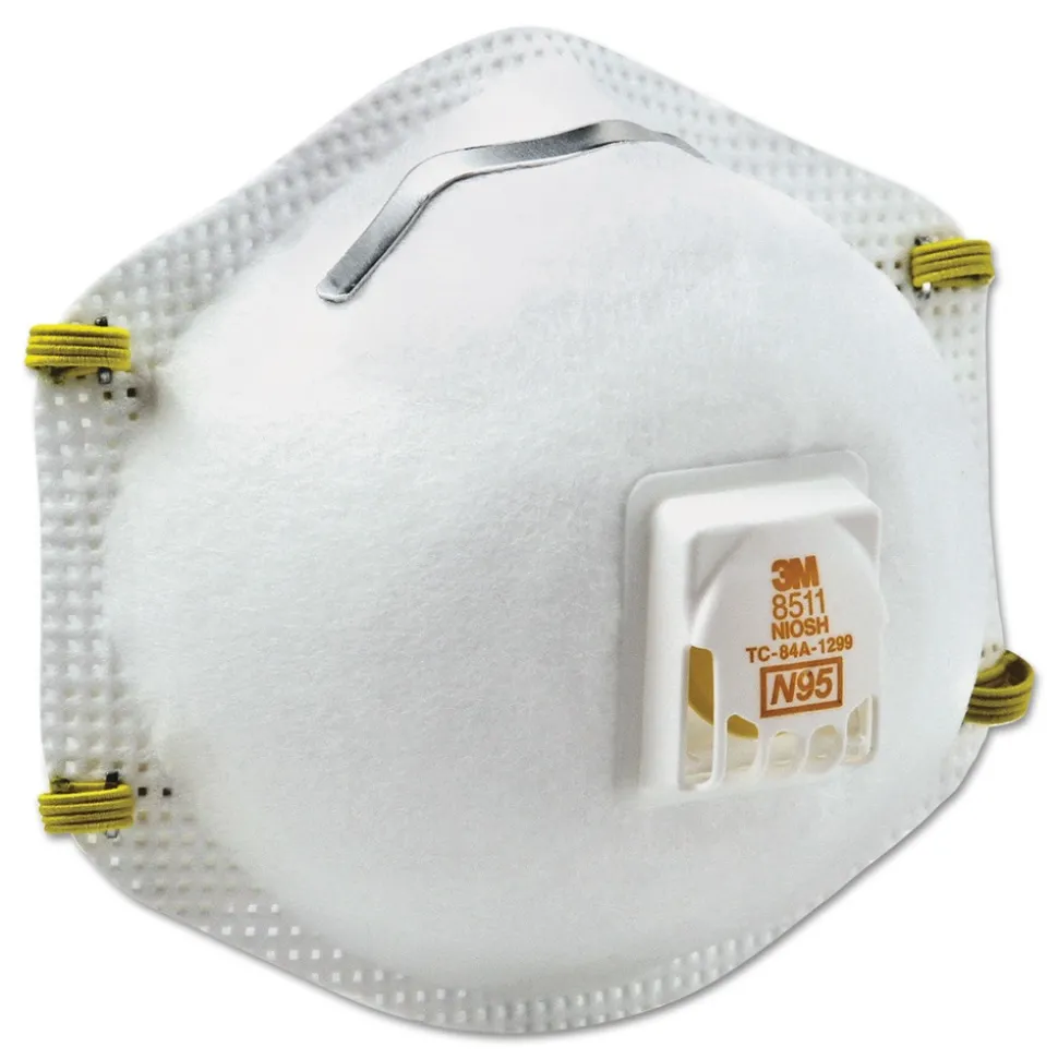 3M Particulate Respirator W/cool Flow Exhalation Valve, 10 Masks/box